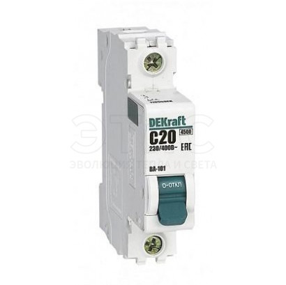 Выключатель автоматический 1П 20А С 4,5кА  ВА-101